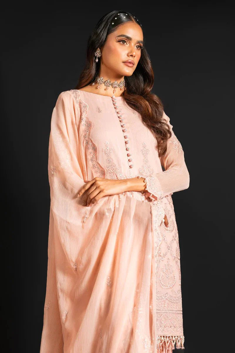 Alkaram | Heavy Formals 24 | HF-08-24-Peach - Official Alkaram stockist in UK - Sakeena London