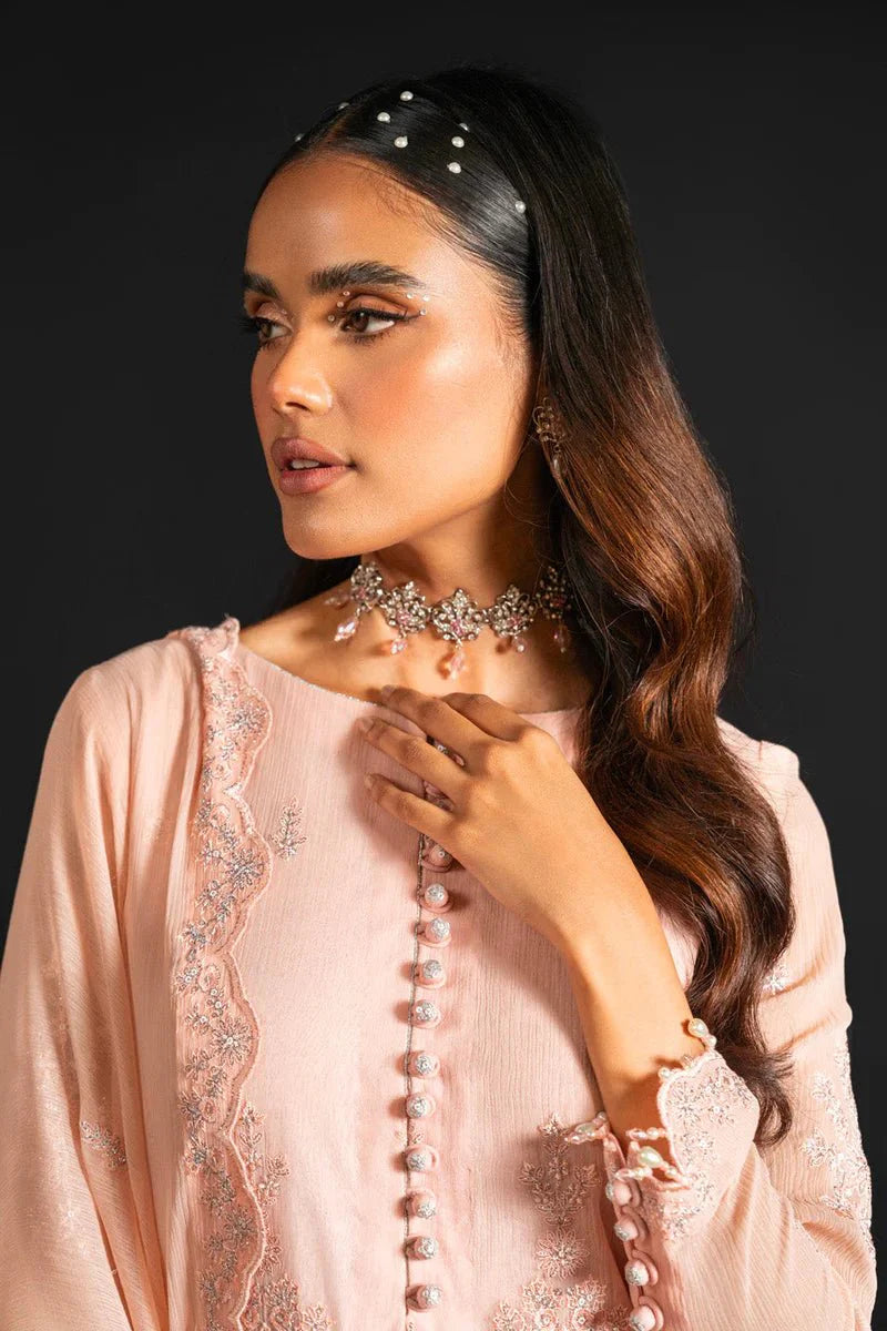 Alkaram | Heavy Formals 24 | HF-08-24-Peach - Official Alkaram stockist in UK - Sakeena London