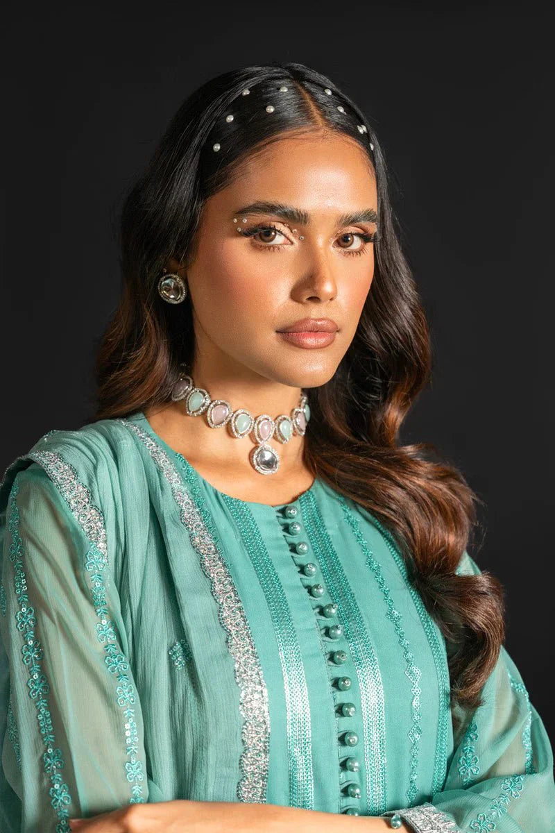 Alkaram | Heavy Formals 24 | HF-09-24-Green - Official Alkaram stockist in UK - Sakeena London