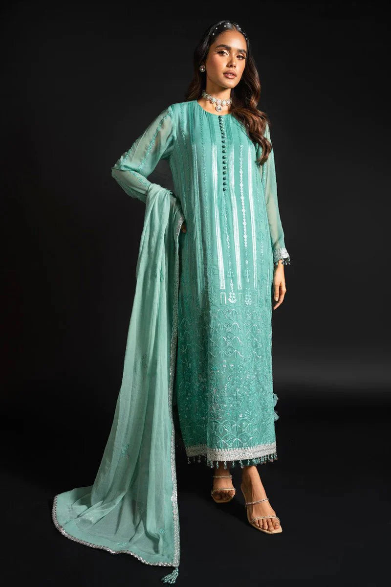 Alkaram | Heavy Formals 24 | HF-09-24-Green - Official Alkaram stockist in UK - Sakeena London