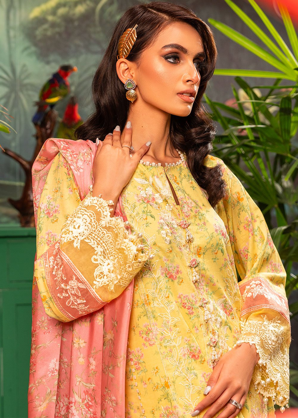 Alkaram | Luxury Lawn 24 | EC-02-24 - Official Alkaram stockist in UK - Sakeena London