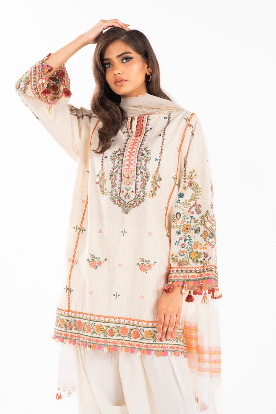 Alkaram | Luxury Lawn 24 | EC-03-24 - Official Alkaram stockist in UK - Sakeena London