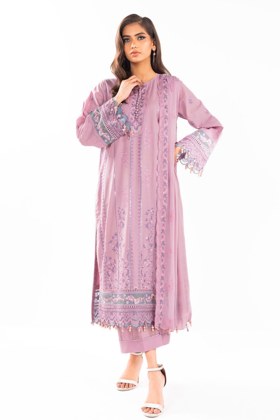 Alkaram | Luxury Lawn 24 | EC-05-24 - Official Alkaram stockist in UK - Sakeena London