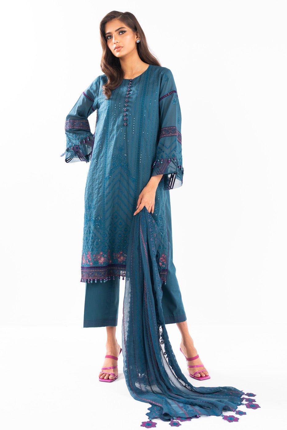 Alkaram | Luxury Lawn 24 | EC-06-24 - Official Alkaram stockist in UK - Sakeena London