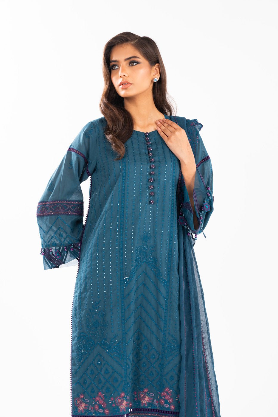 Alkaram | Luxury Lawn 24 | EC-06-24 - Official Alkaram stockist in UK - Sakeena London