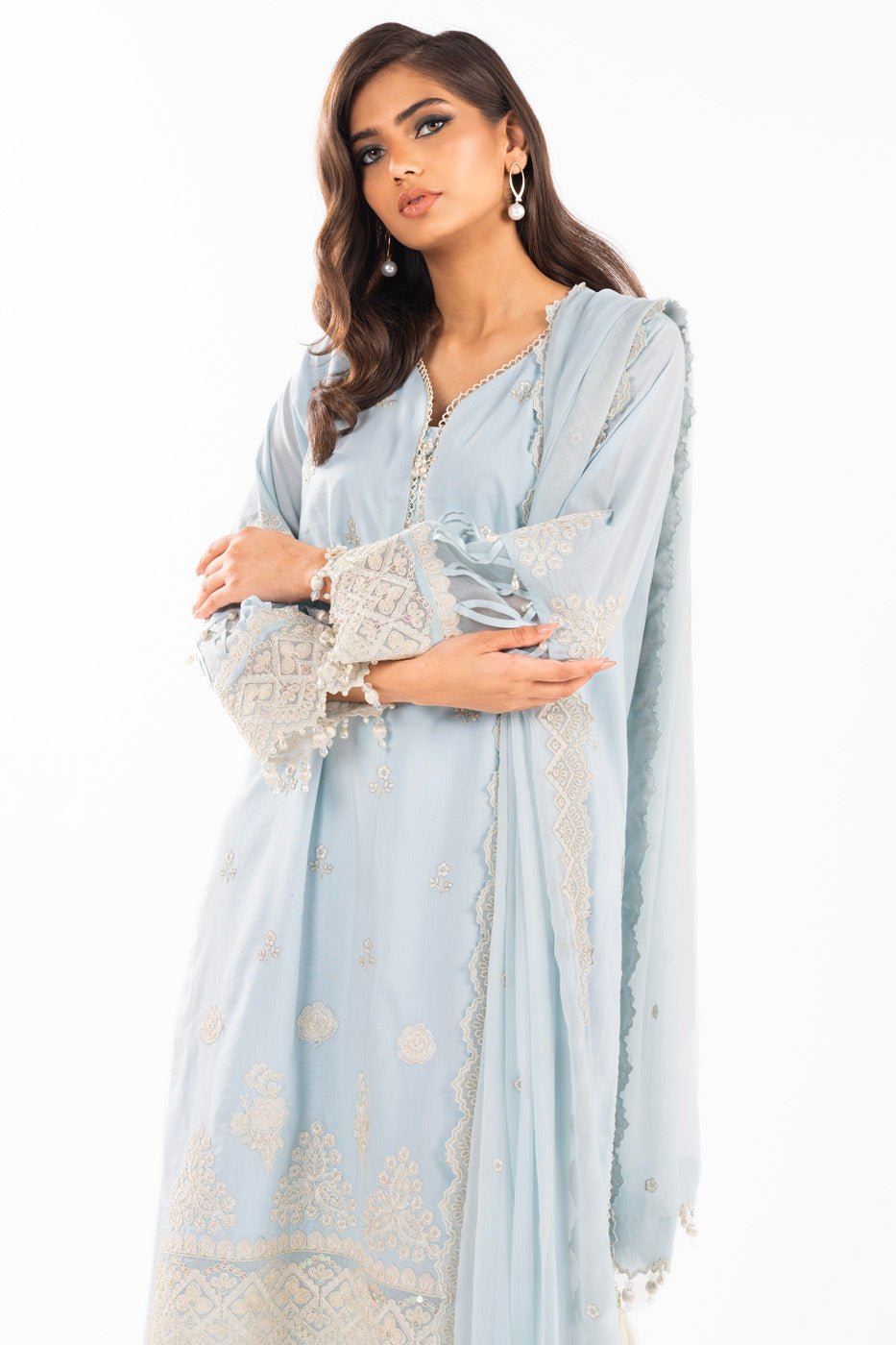 Alkaram | Luxury Lawn 24 | EC-08-24 - Official Alkaram stockist in UK - Sakeena London
