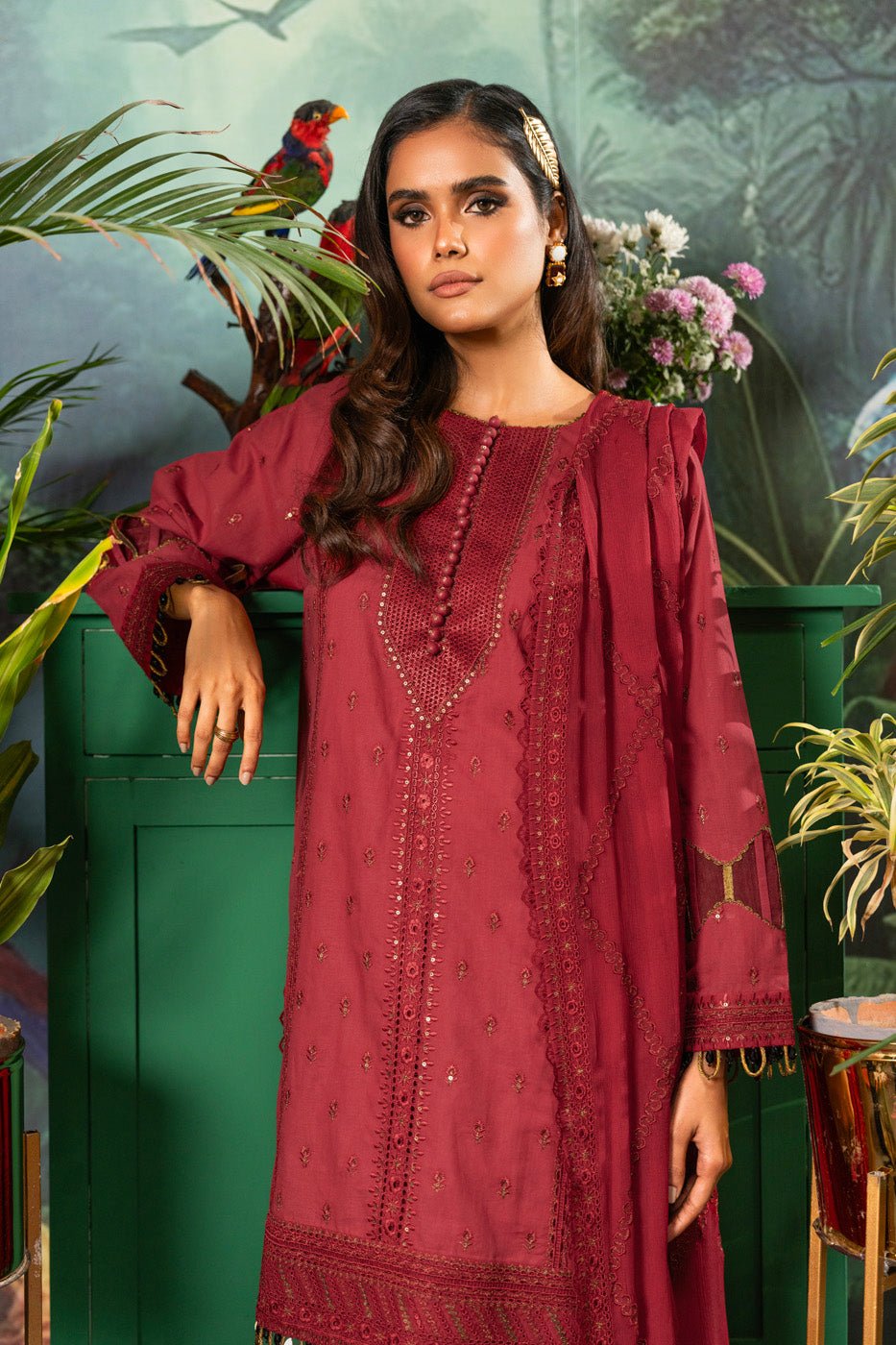 Alkaram | Luxury Lawn 24 | EC-12-24 - Official Alkaram stockist in UK - Sakeena London