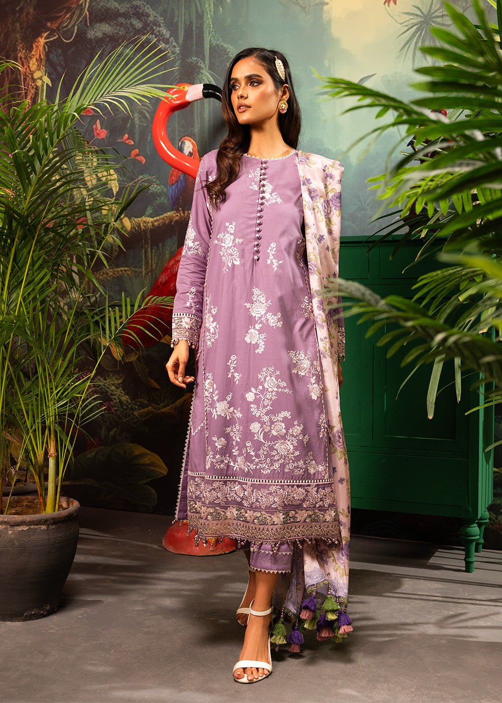 Alkaram | Luxury Lawn 24 | EC-16-2 - Official Alkaram stockist in UK - Sakeena London