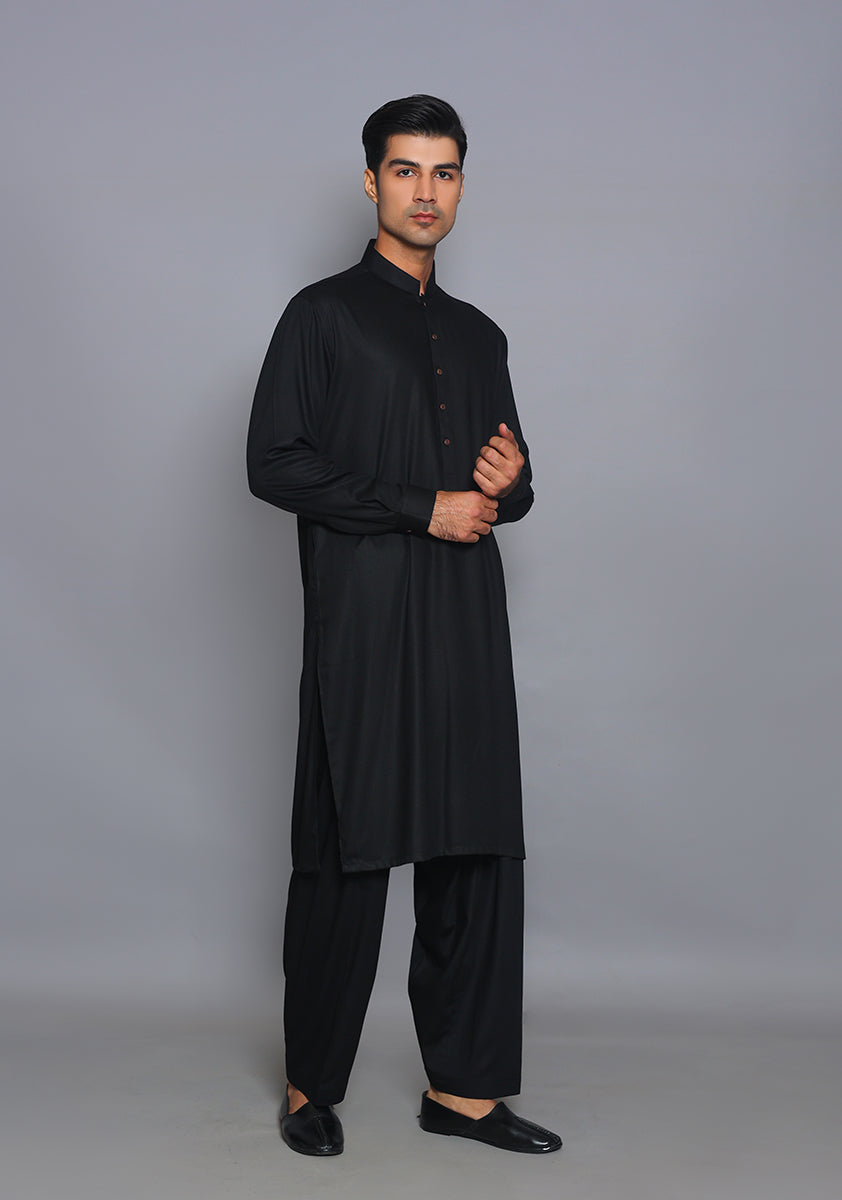 Pakistani Menswear | Amir Adnan - ClassicAyuthia Tape Shoe Classic Fit Plain Suit - Official Sakeena London Ltd. stockist in UK - Sakeena London