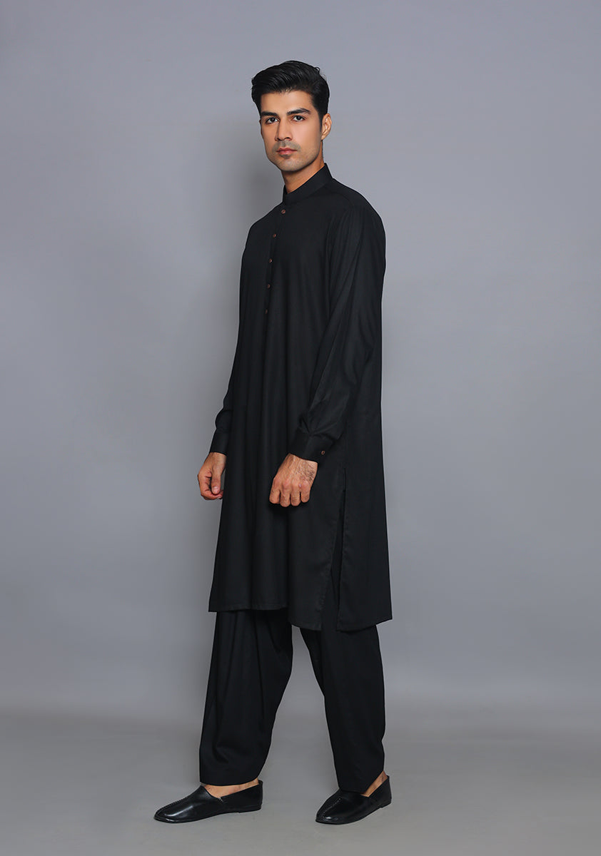 Pakistani Menswear | Amir Adnan - ClassicAyuthia Tape Shoe Classic Fit Plain Suit - Official Sakeena London Ltd. stockist in UK - Sakeena London