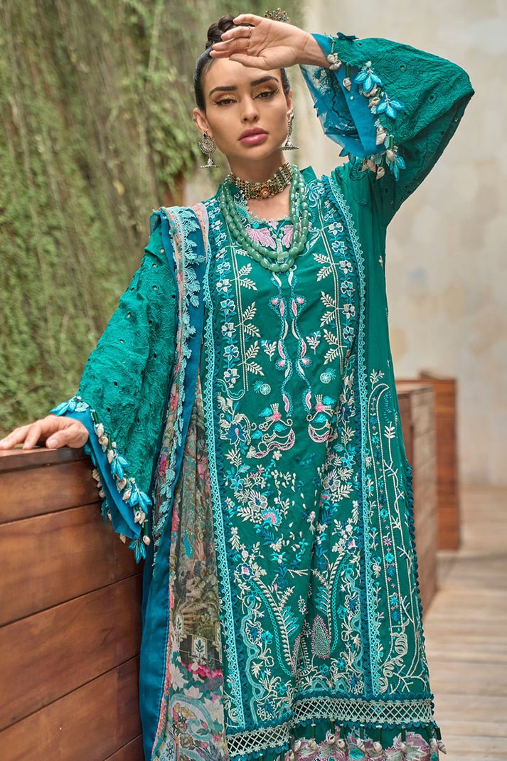 Ansab Jahangir | Zoha Lawn 24 | FRANGIPANI - Official Ansab Jahangir stockist in UK - Sakeena London
