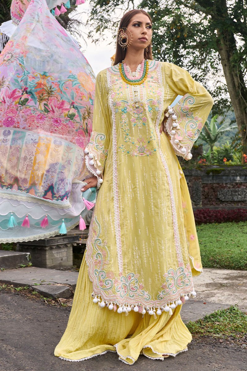 Ansab Jahangir | Zoha Lawn 24 | MARIGOLD - Official Ansab Jahangir stockist in UK - Sakeena London