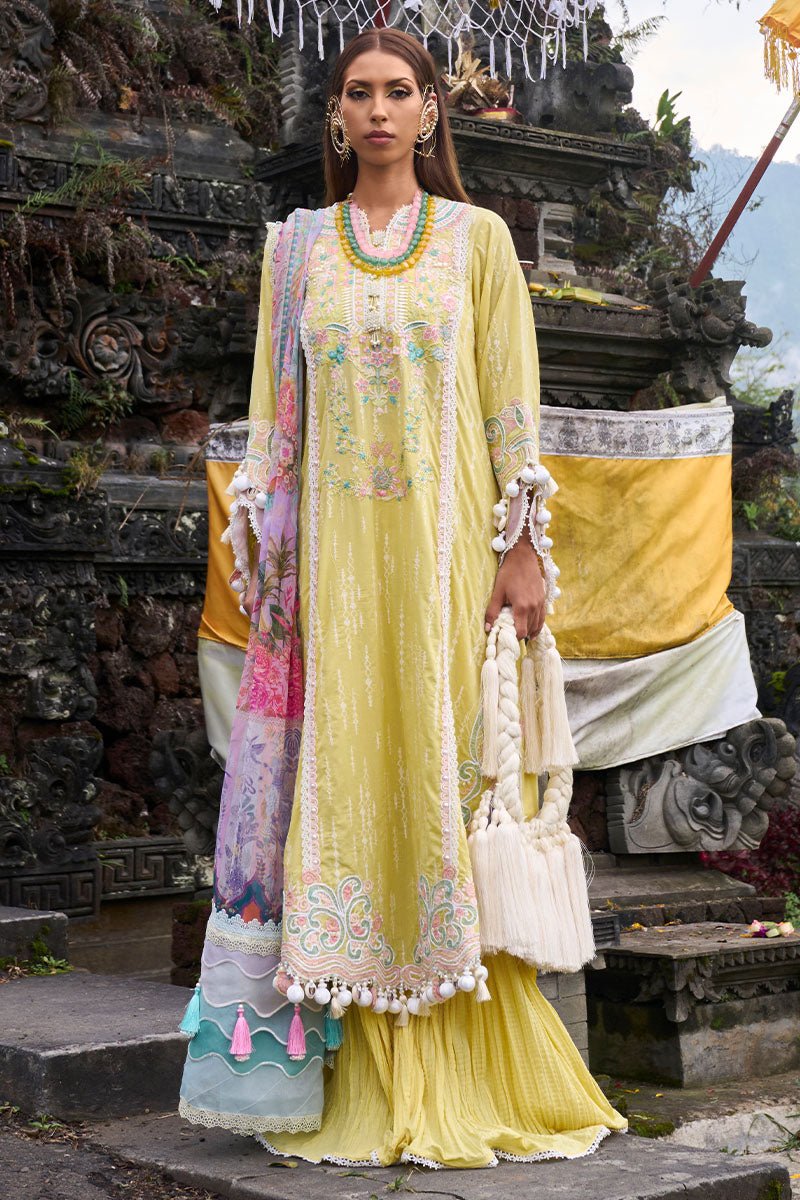 Ansab Jahangir | Zoha Lawn 24 | MARIGOLD - Official Ansab Jahangir stockist in UK - Sakeena London