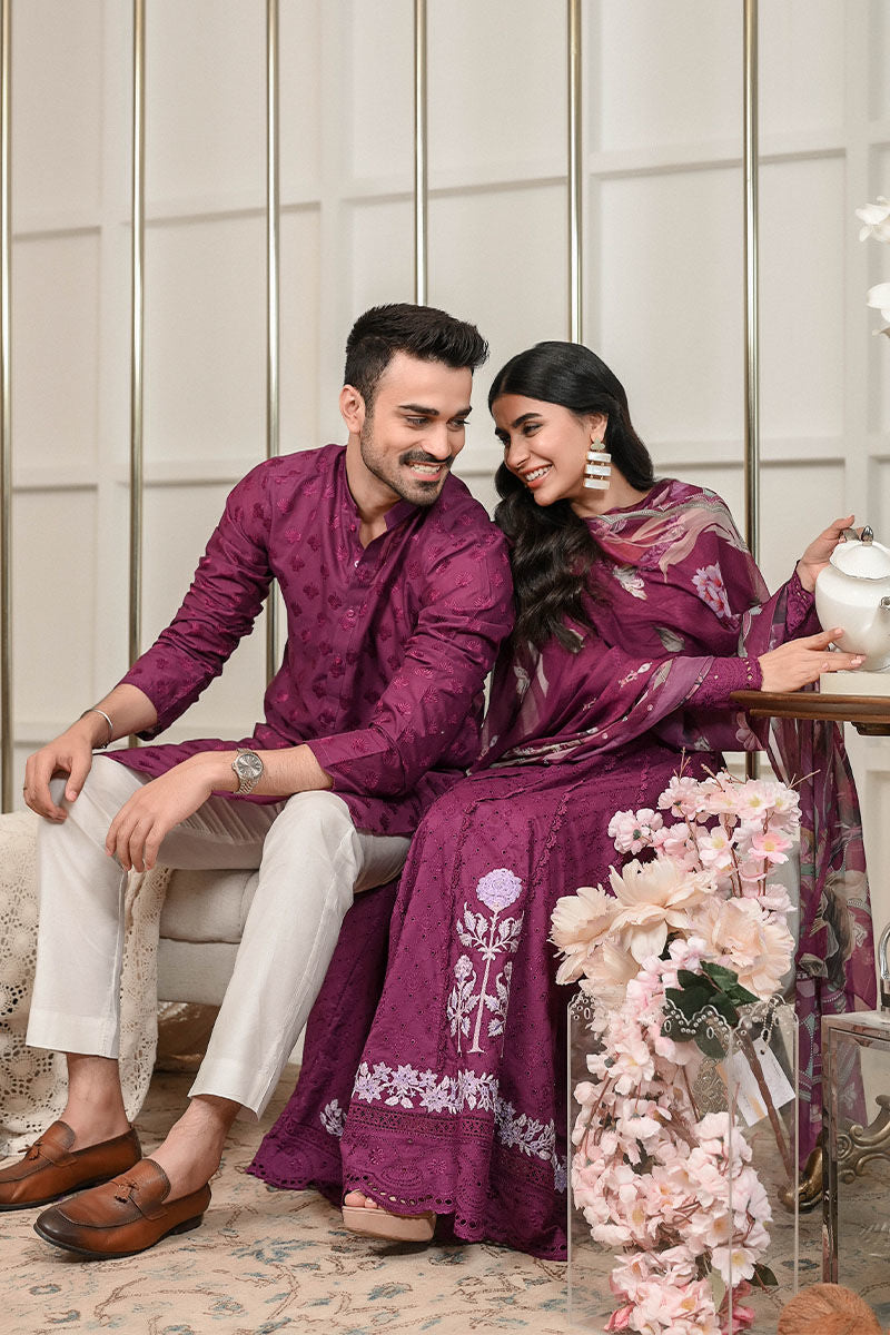 Pakistani Menswear | Ansab Jahangir | PURPLE PASSION - Official Sakeena London Ltd. stockist in UK - Sakeena London