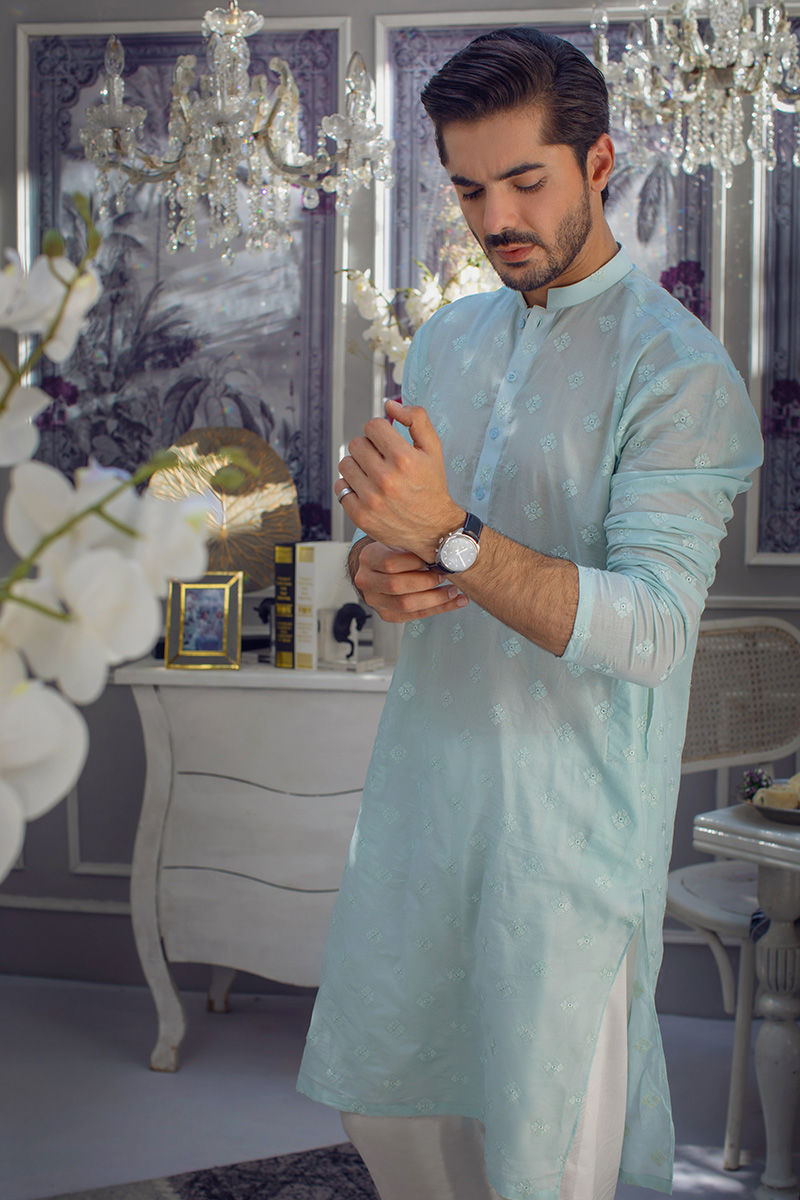 Pakistani Menswear | Ansab Jahangir | SEA BREEZE - Official Sakeena London Ltd. stockist in UK - Sakeena London