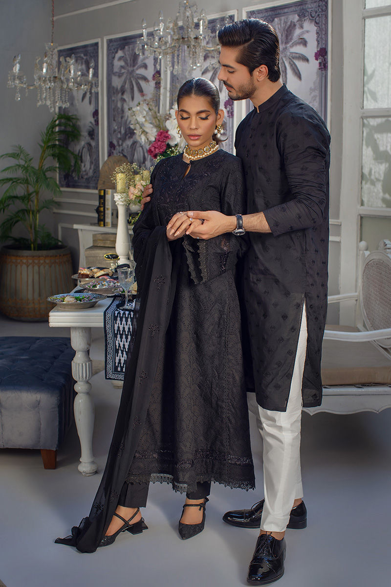 Pakistani Menswear | Ansab Jahangir | CHARCOAL CHARM - Official Sakeena London Ltd. stockist in UK - Sakeena London