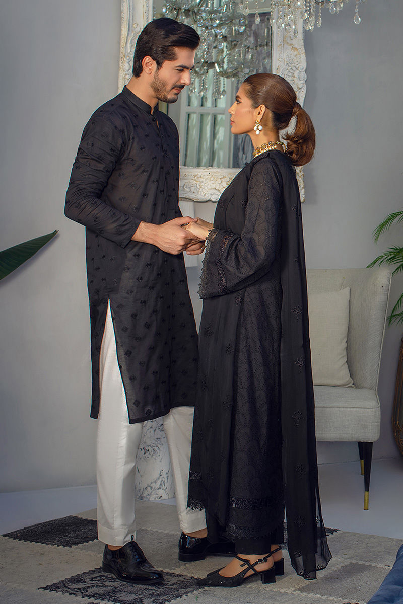 Pakistani Menswear | Ansab Jahangir | CHARCOAL CHARM - Official Sakeena London Ltd. stockist in UK - Sakeena London
