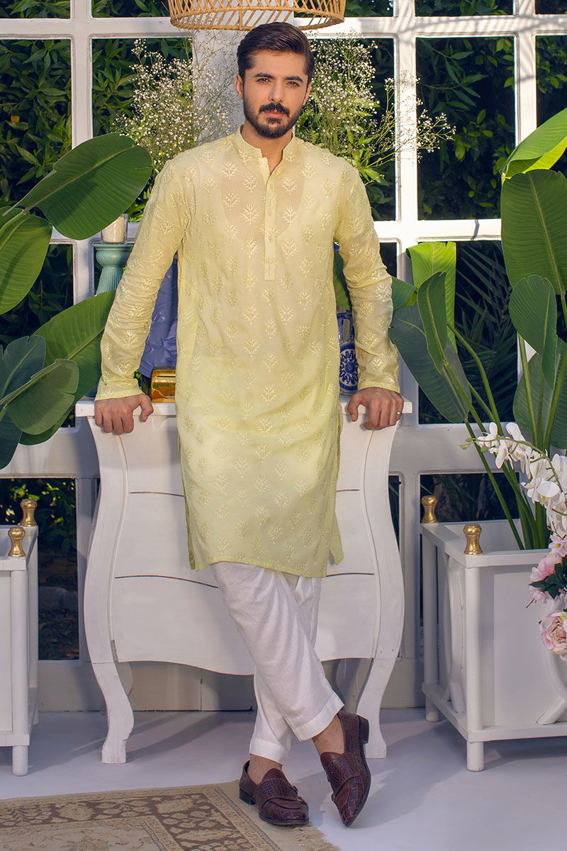 Pakistani Menswear | Ansab Jahangir | LEMON DROP - Official Sakeena London Ltd. stockist in UK - Sakeena London