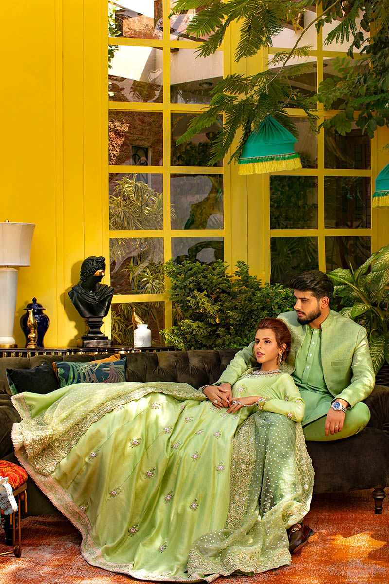 Pakistani Menswear | Ansab Jahangir | MINT AURA - Official Sakeena London Ltd. stockist in UK - Sakeena London