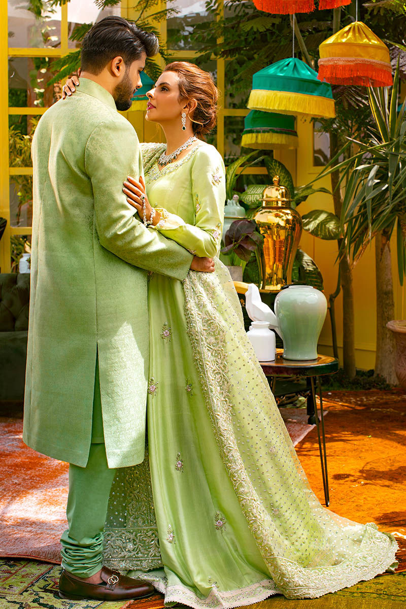 Pakistani Menswear | Ansab Jahangir | MINT AURA - Official Sakeena London Ltd. stockist in UK - Sakeena London