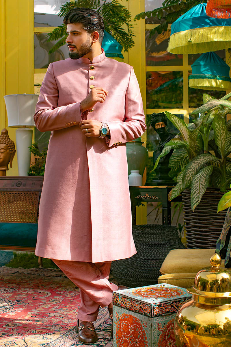 Pakistani Menswear | Ansab Jahangir | PINK NOSTALGIA - Official Sakeena London Ltd. stockist in UK - Sakeena London