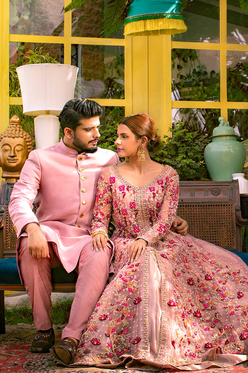 Pakistani Menswear | Ansab Jahangir | PINK NOSTALGIA - Official Sakeena London Ltd. stockist in UK - Sakeena London