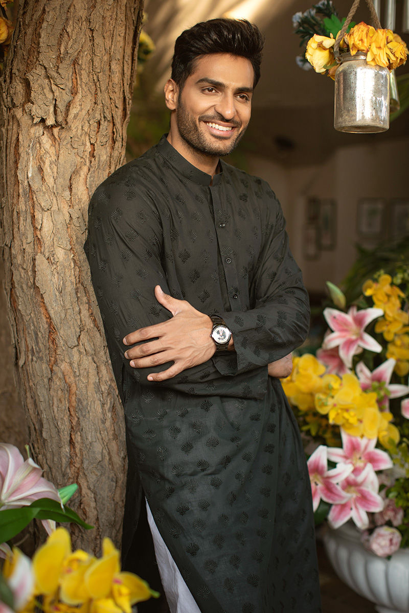 Pakistani Menswear | Ansab Jahangir | CHECKMATE - MAN - Official Sakeena London Ltd. stockist in UK - Sakeena London