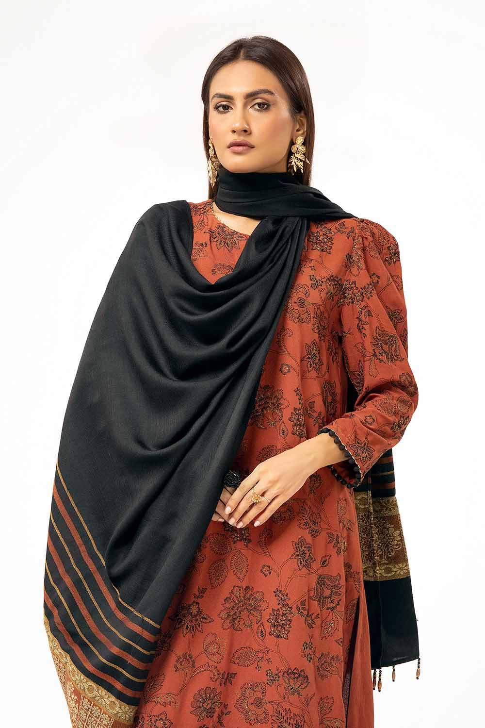 Gul Ahmed | Winter Collection 24 | Pashmina Suit AP-42001 - Official Gul Ahmed stockist in UK - Sakeena London