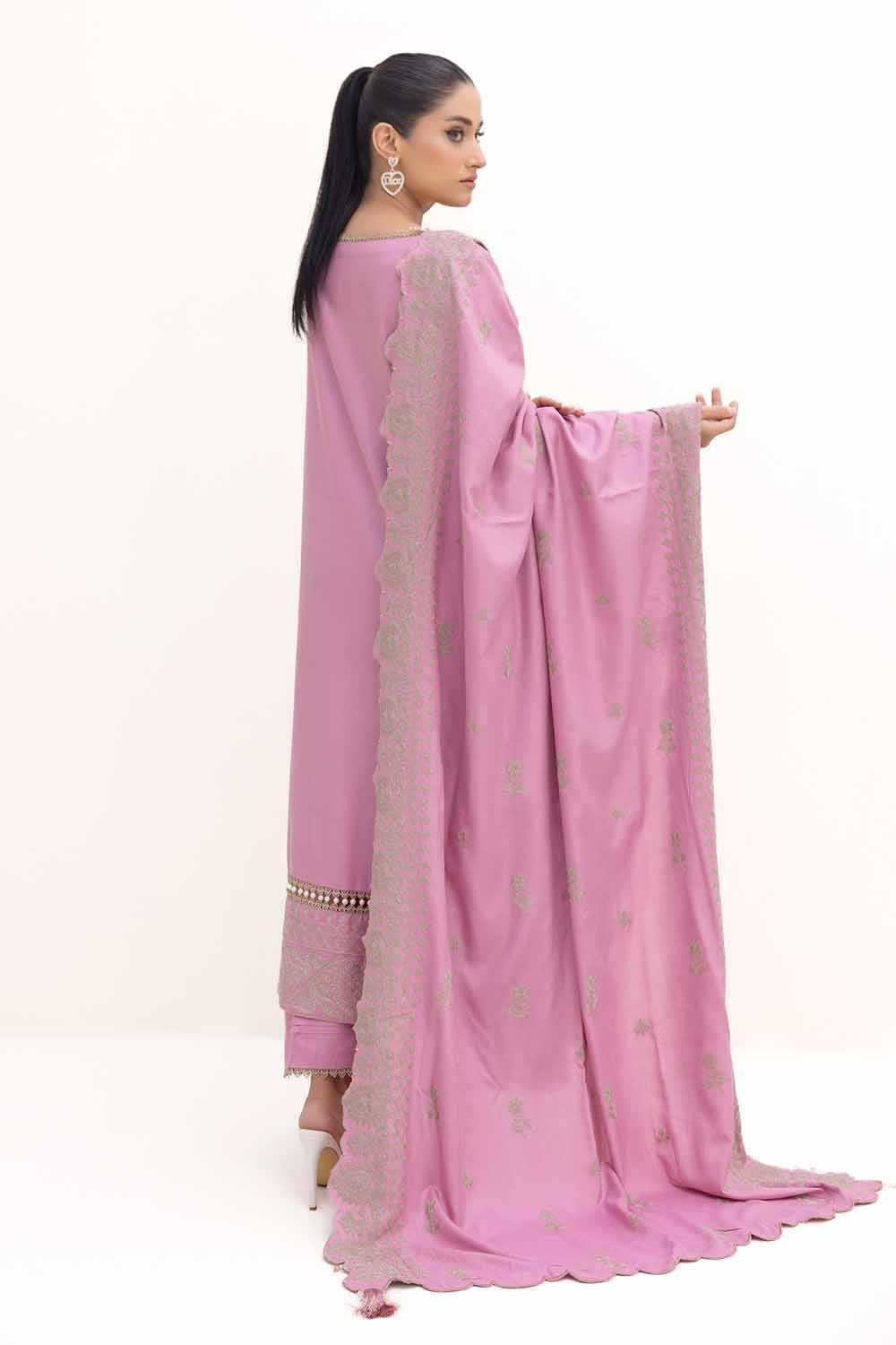 Gul Ahmed | Winter Collection 24 | Acrylic Dupatta AP-42008 - Official Gul Ahmed stockist in UK - Sakeena London