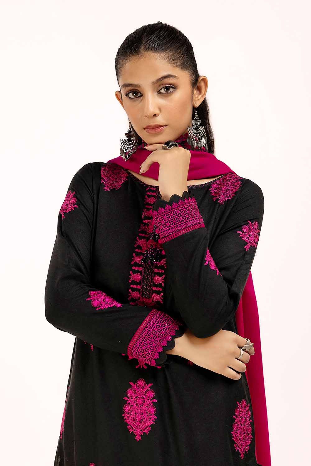 Gul Ahmed | Winter Collection 24 | Pashmina Dupatta AP-42016 - Official Gul Ahmed stockist in UK - Sakeena London