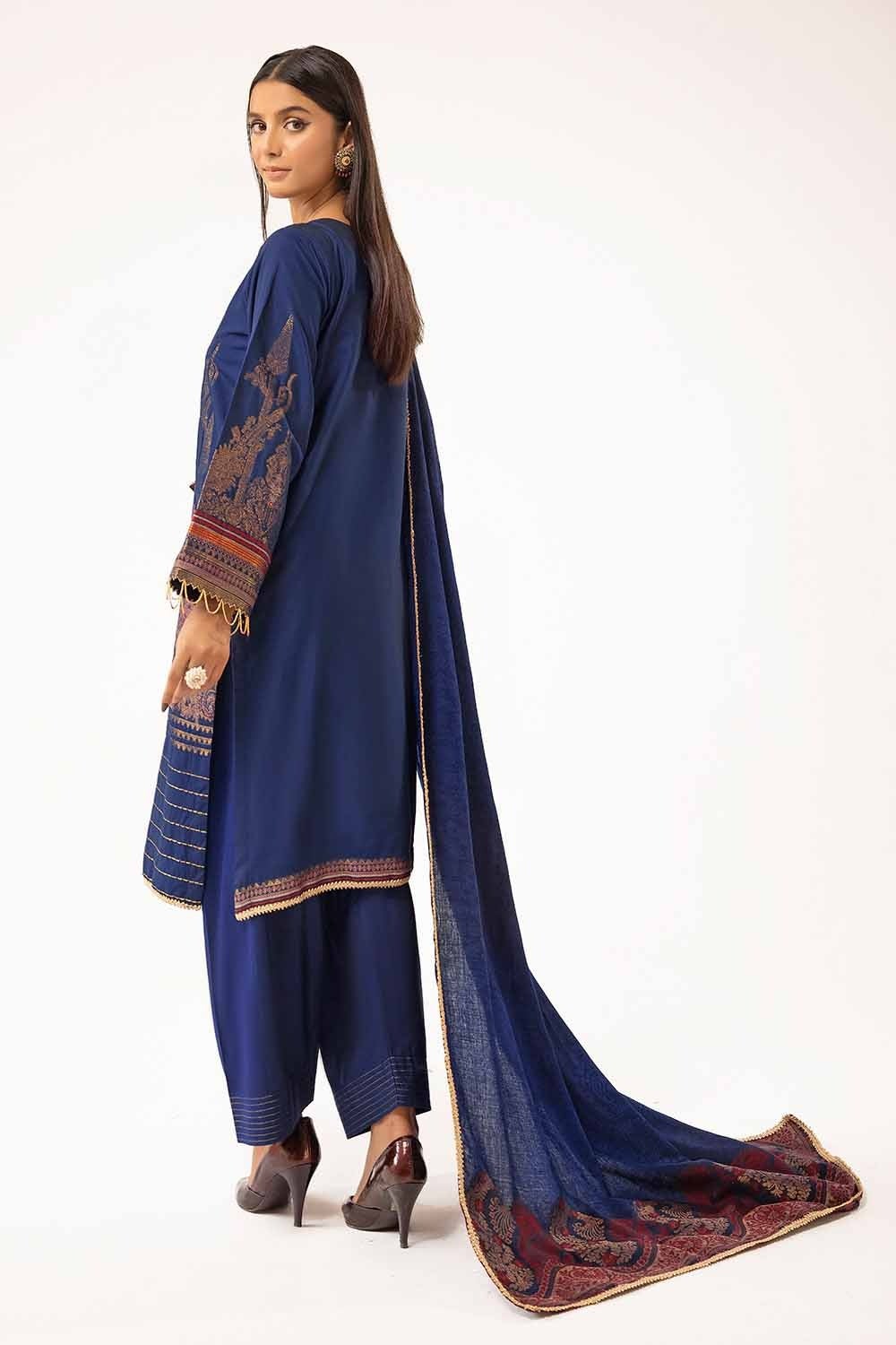 Gul Ahmed | Winter Collection 24 | Khaddar Suit with Pashmina Shawl AP-42020 - Official Gul Ahmed stockist in UK - Sakeena London