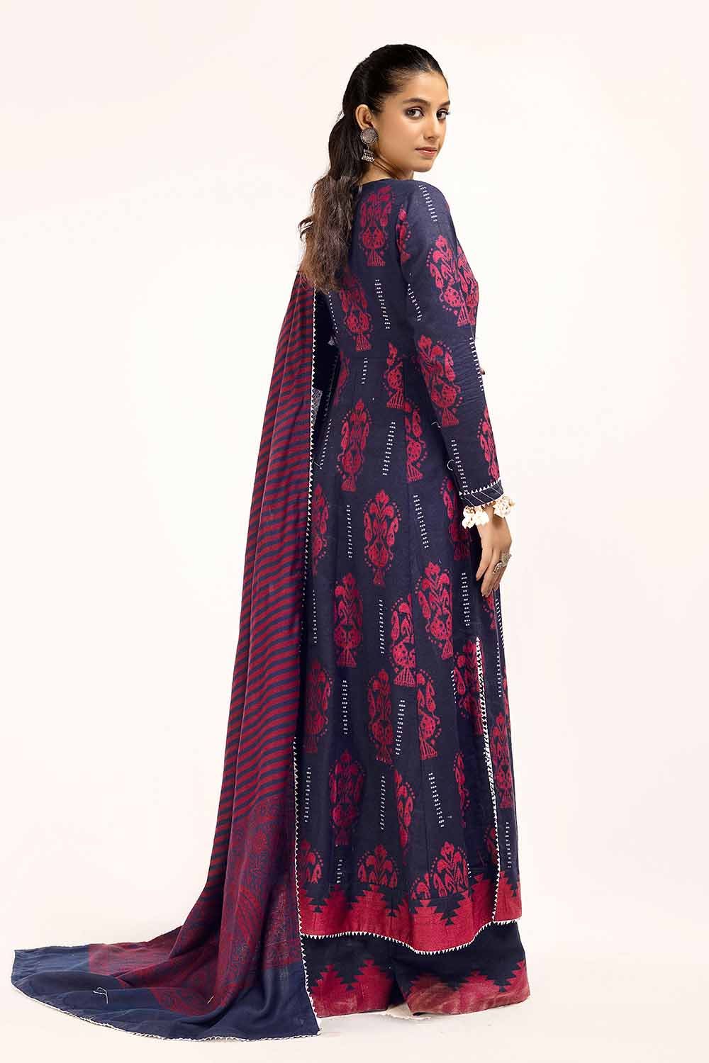 Gul Ahmed | Winter Collection 24 | Pashmina Dupatta AP-42023 - Official Gul Ahmed stockist in UK - Sakeena London