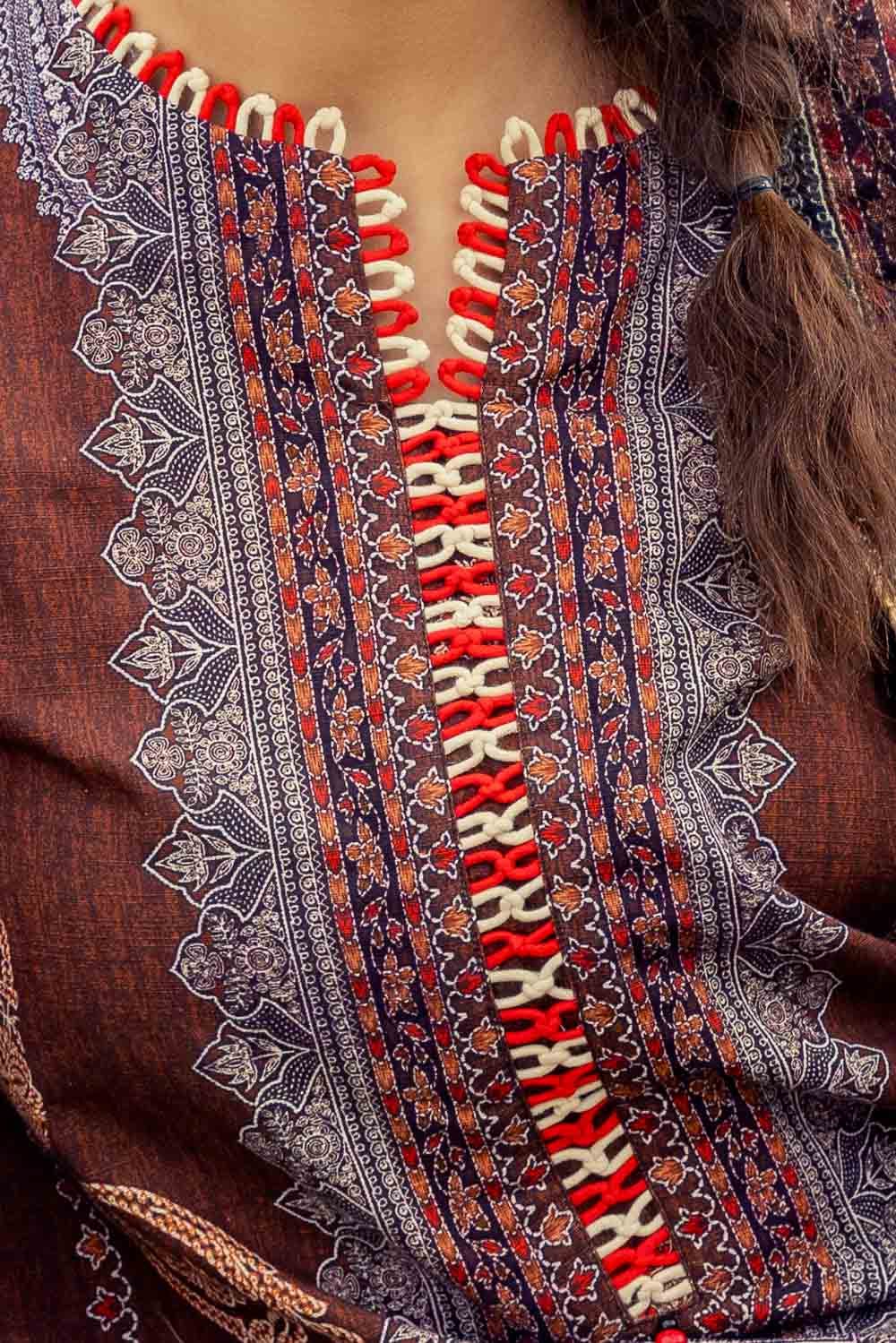 Gul Ahmed | Winter Collection 24 | Pashmina Dupatta AP-42029 - Official Gul Ahmed stockist in UK - Sakeena London