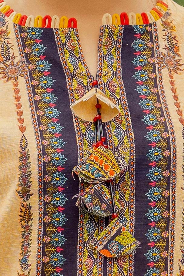 Gul Ahmed | Winter Collection 24 | Khaddar Suit with Printed Pashmina Dupatta AP-42031 - Official Gul Ahmed stockist in UK - Sakeena London