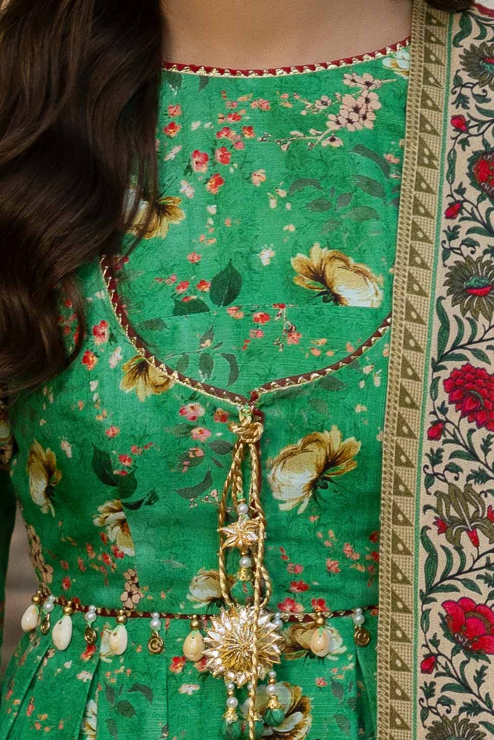 Gul Ahmed | Winter Collection 24 | Khaddar Suit with Printed Pashmina Dupatta AP-42036 - Official Gul Ahmed stockist in UK - Sakeena London