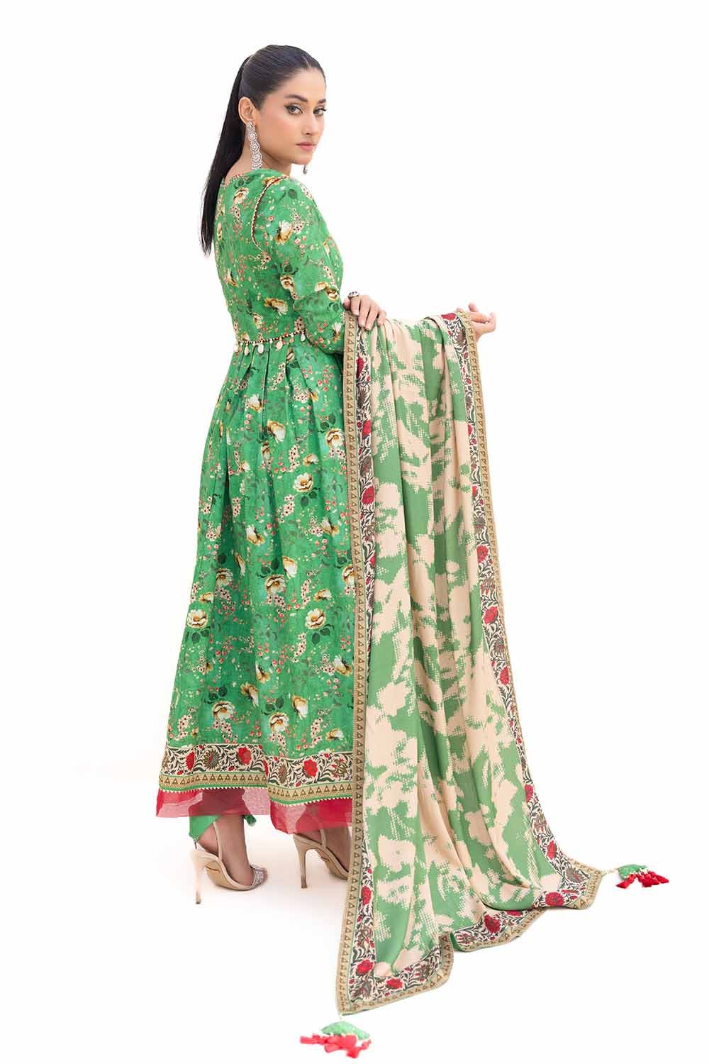 Gul Ahmed | Winter Collection 24 | Khaddar Suit with Printed Pashmina Dupatta AP-42036 - Official Gul Ahmed stockist in UK - Sakeena London