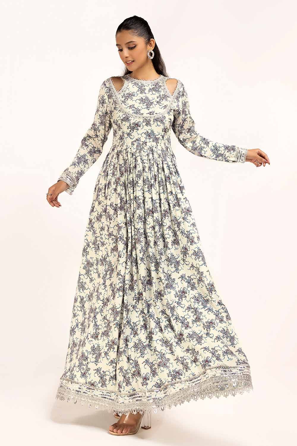 Gul Ahmed | Winter Collection 24 | Acrylic Dupatta AP-42039 - Official Gul Ahmed stockist in UK - Sakeena London