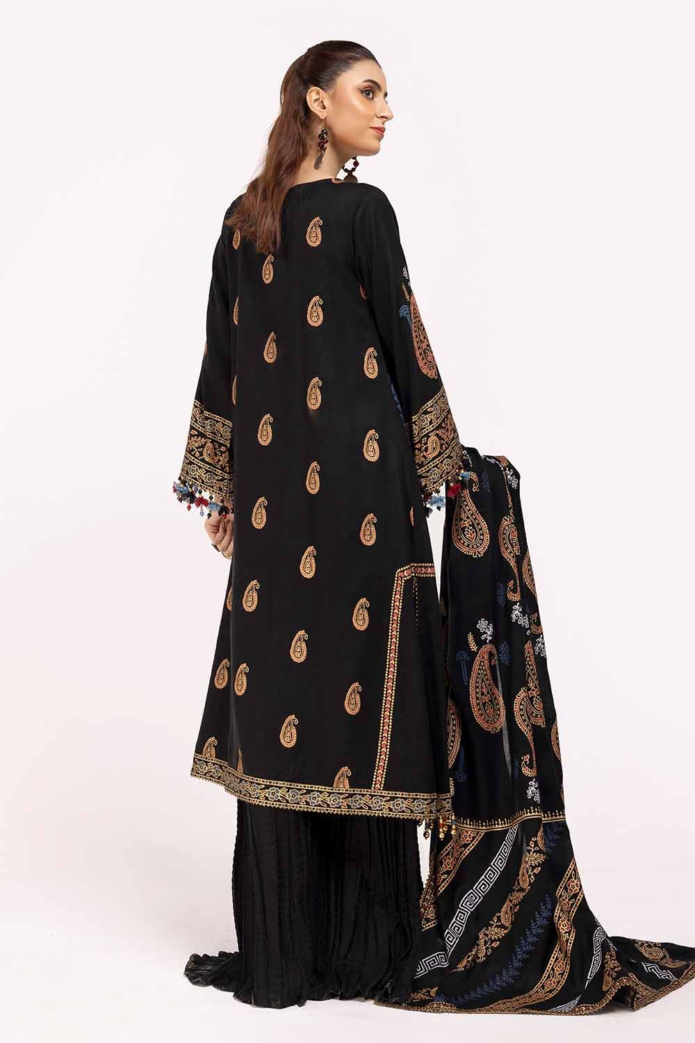 Gul Ahmed | Winter Collection 24 | Acrylic Dupatta AP-42040 - Official Gul Ahmed stockist in UK - Sakeena London