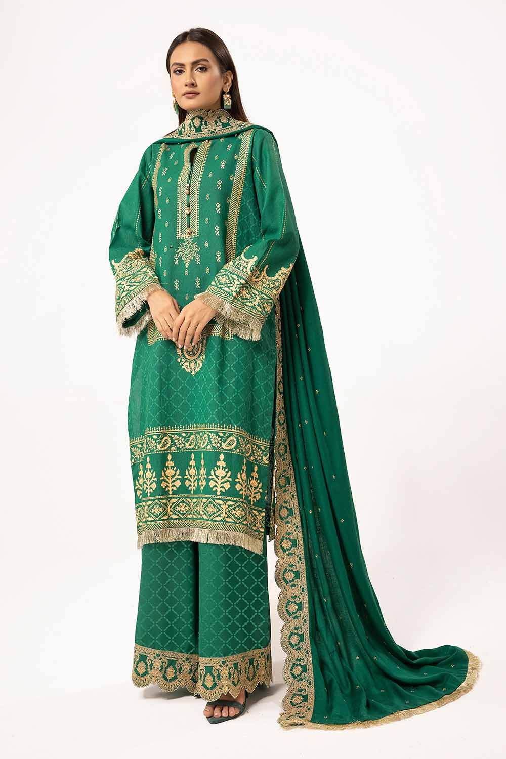 Gul Ahmed | Winter Collection 24 | Pashmina Shawl AP-42046 - Official Gul Ahmed stockist in UK - Sakeena London
