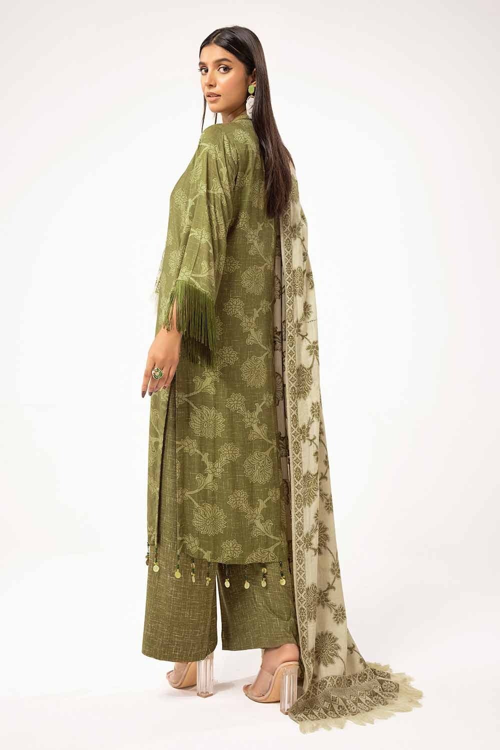 Gul Ahmed | Winter Collection 24 | Pashmina Dupatta AP-42047 - Official Gul Ahmed stockist in UK - Sakeena London