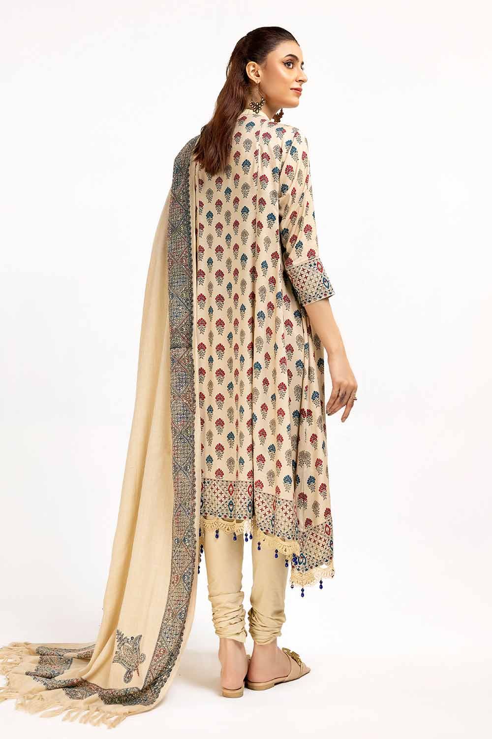 Gul Ahmed | Winter Collection 24 | Pashmina Dupatta AP-42049 - Official Gul Ahmed stockist in UK - Sakeena London