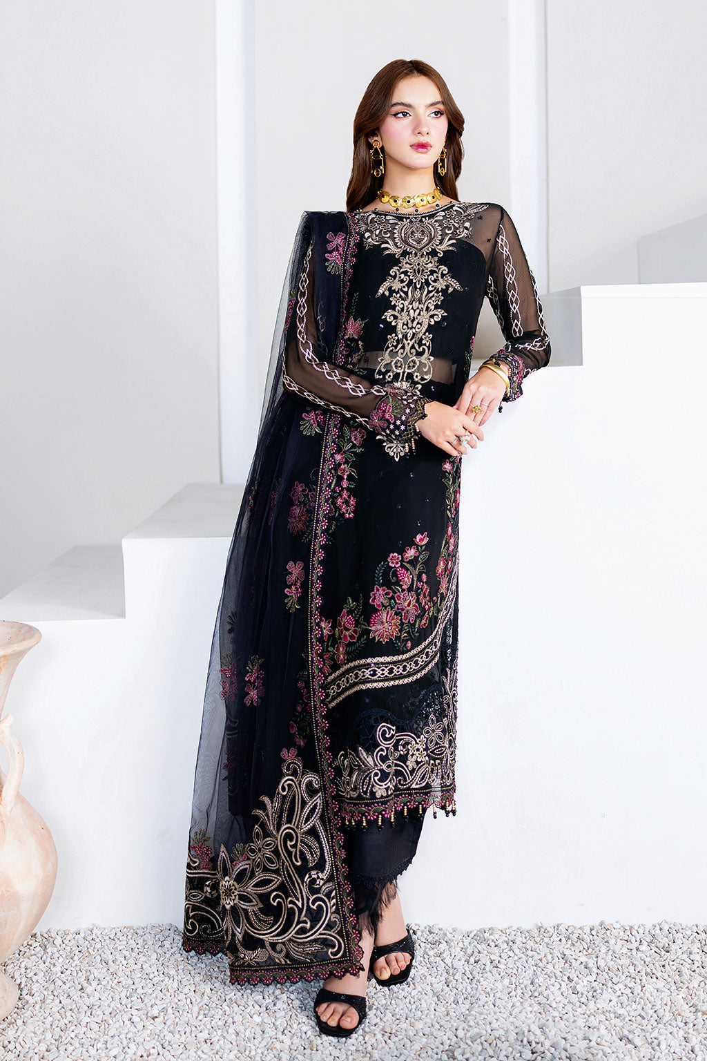 Ramsha | Arzoo Chiffon | U-204 - Official Ramsha stockist in UK - Sakeena London