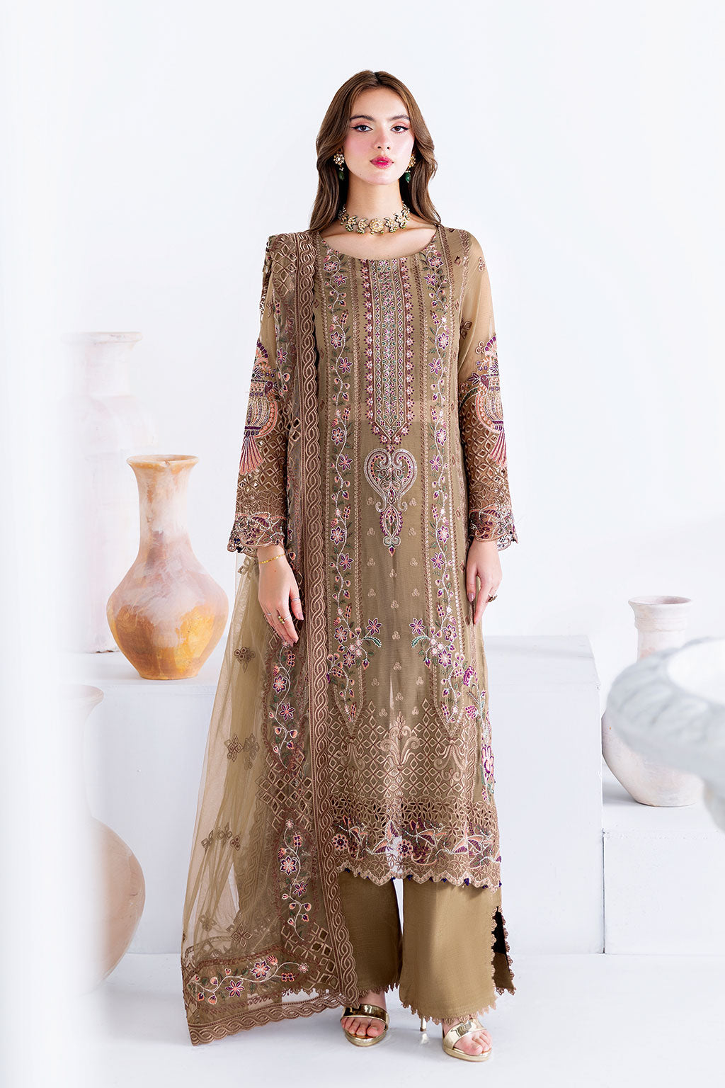 Ramsha | Arzoo Chiffon | U-210 - Official Ramsha stockist in UK - Sakeena London