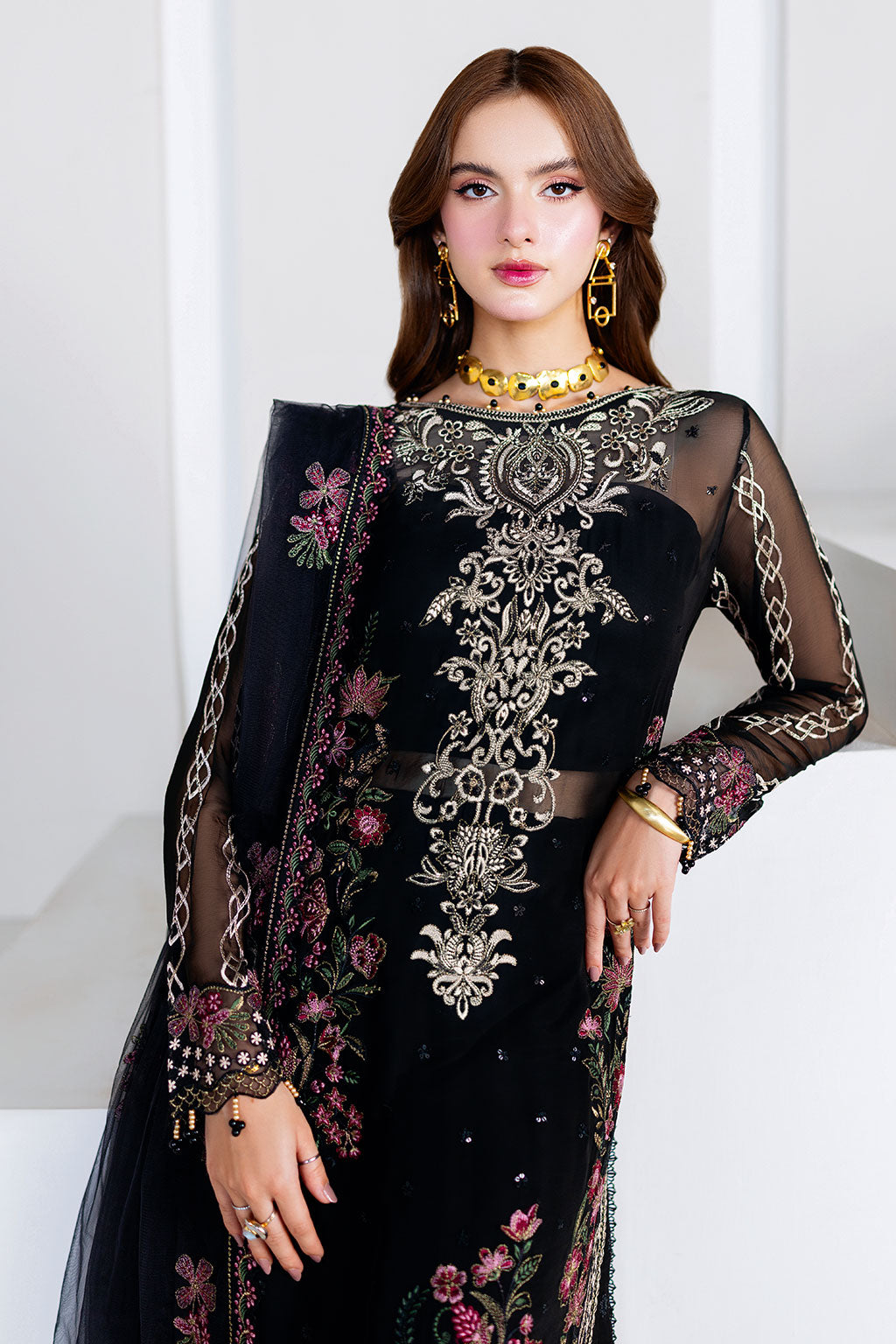 Ramsha | Arzoo Chiffon | U-204 - Official Ramsha stockist in UK - Sakeena London