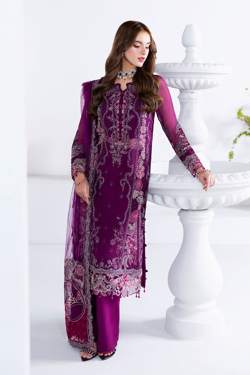 Ramsha | Arzoo Chiffon | U-206 - Official Ramsha stockist in UK - Sakeena London