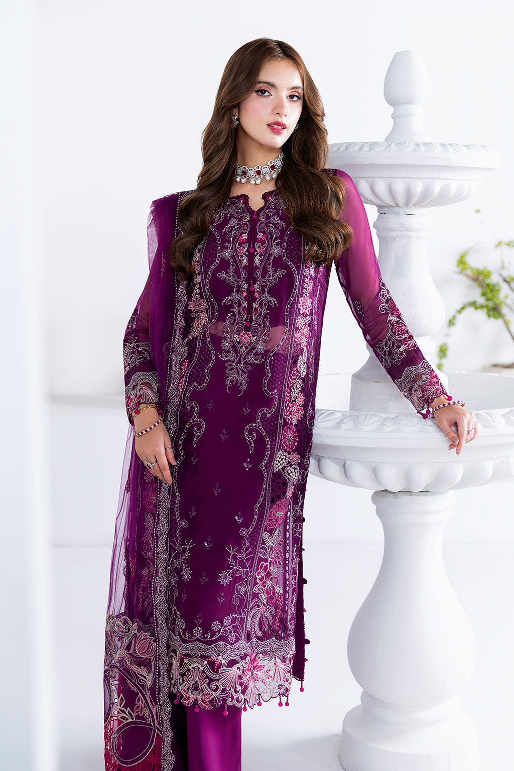 Ramsha | Arzoo Chiffon | U-206 - Official Ramsha stockist in UK - Sakeena London