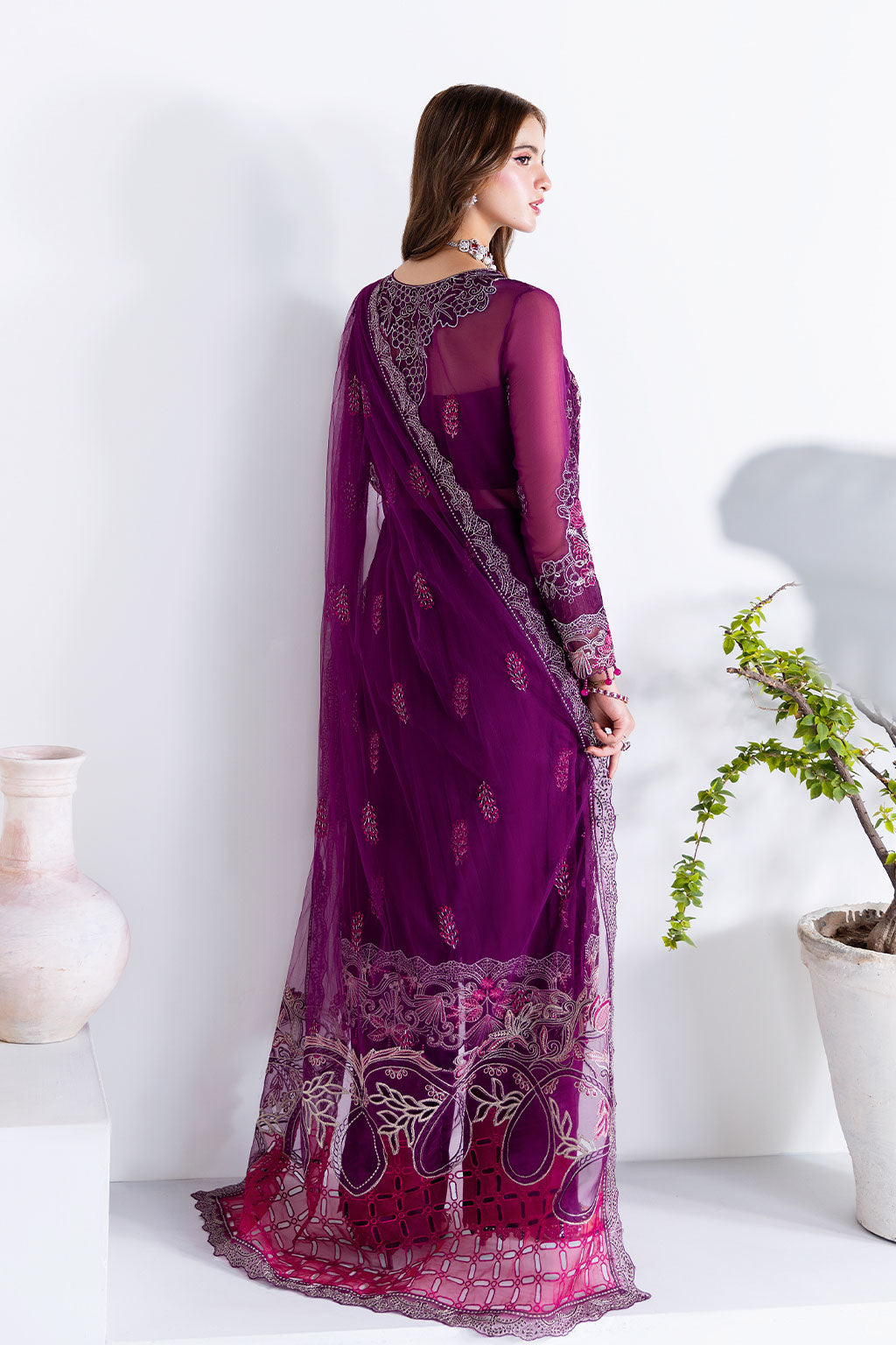 Ramsha | Arzoo Chiffon | U-206 - Official Ramsha stockist in UK - Sakeena London