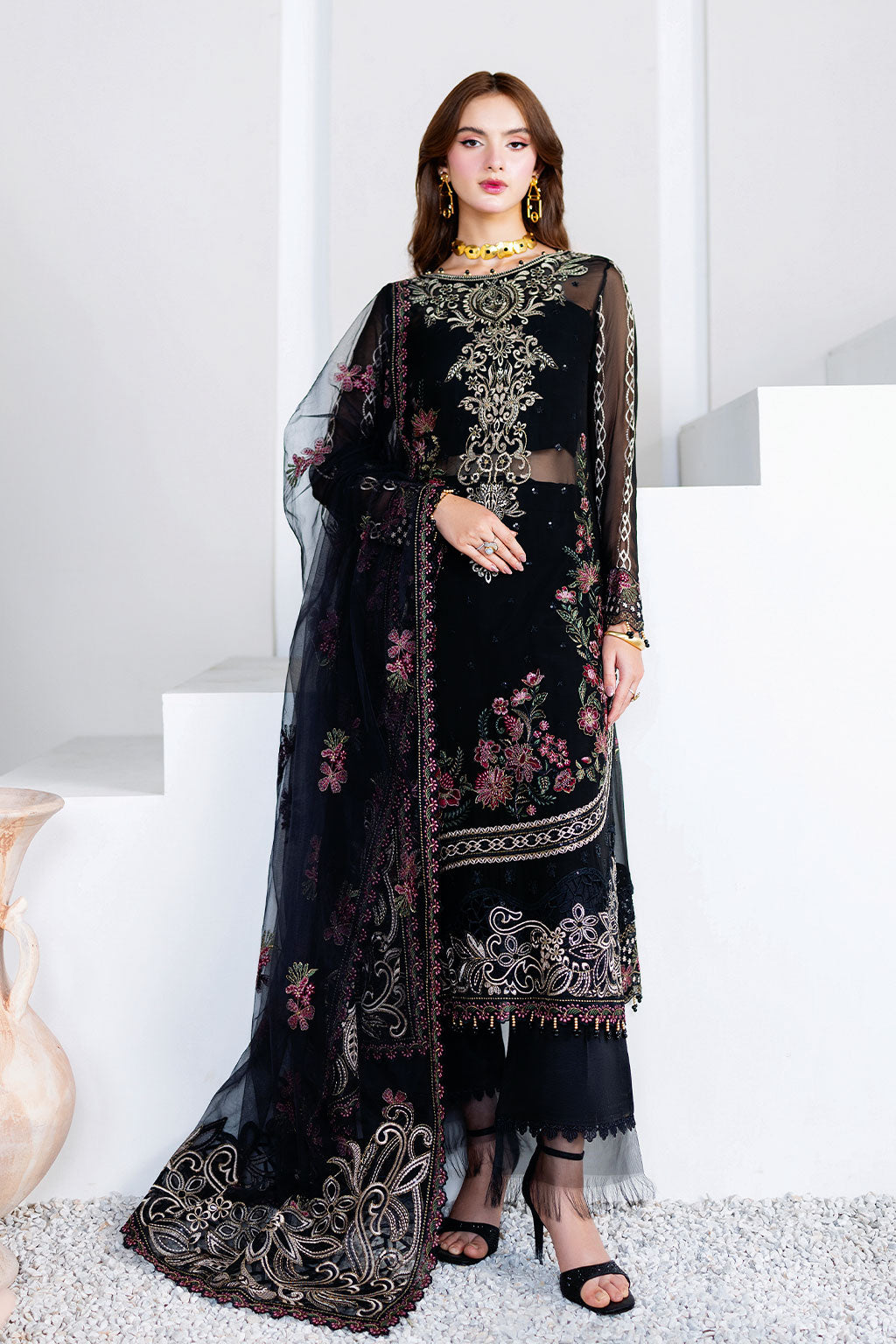 Ramsha | Arzoo Chiffon | U-204 - Official Ramsha stockist in UK - Sakeena London