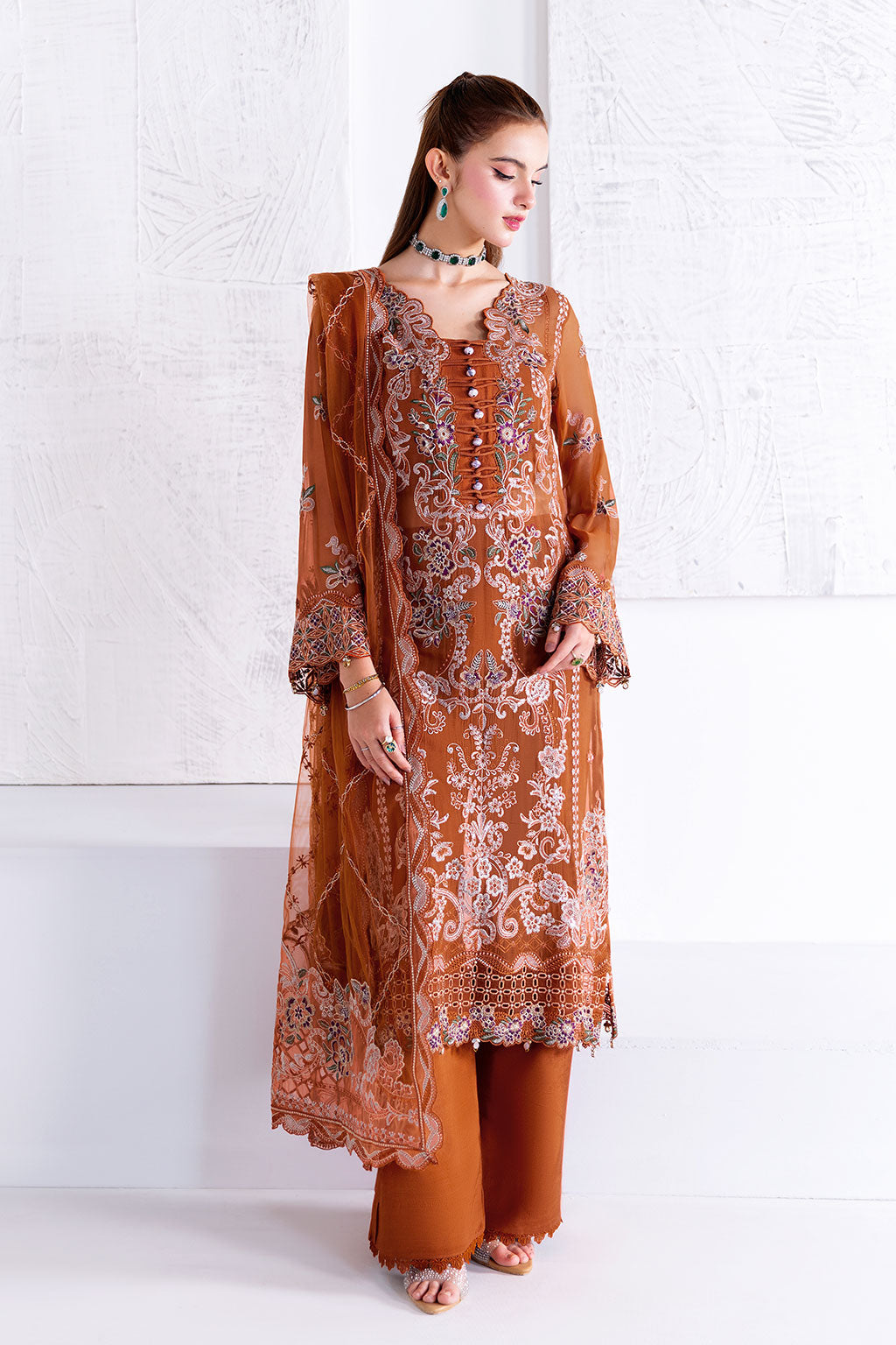 Ramsha | Arzoo Chiffon | U-208 - Official Ramsha stockist in UK - Sakeena London