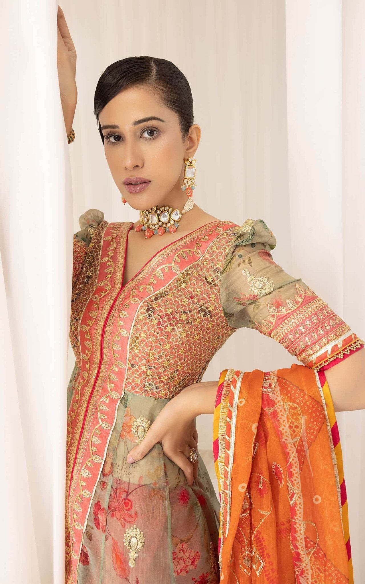 Asifa and Nabeel | Barasti Festive 23 | Rangoli (ANB-01) - Official Asifa and Nabeel stockist in UK - Sakeena London